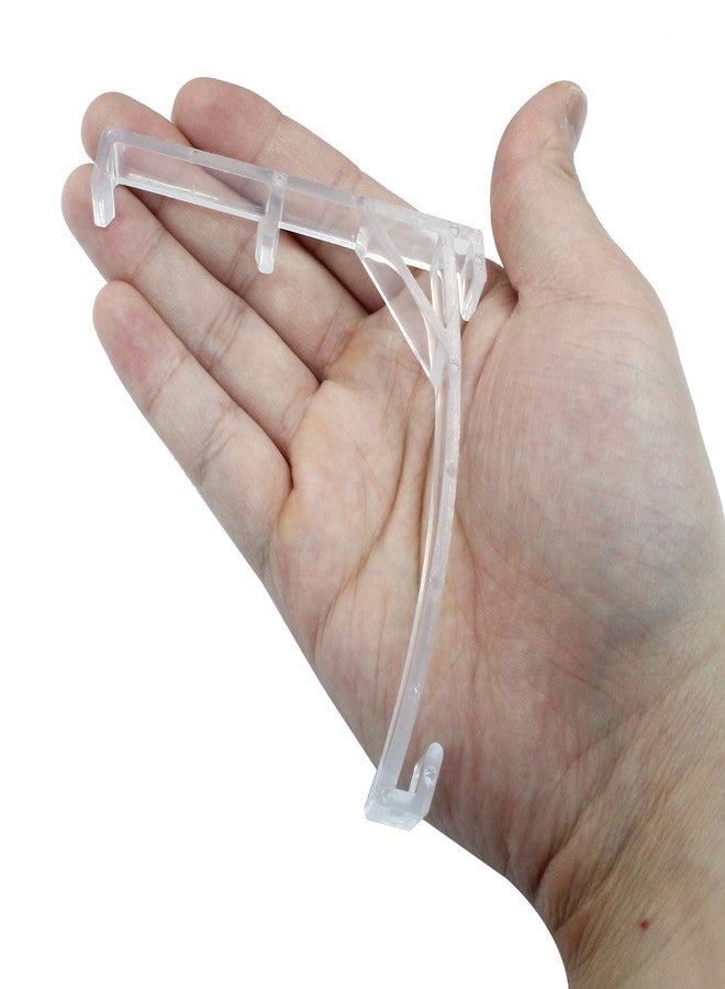 Verkelly 4 Pcs Vertical Blind Valance Clip, 3.5" Valance Clips Plastic Clear Vertical Blind Bracket - Image 5